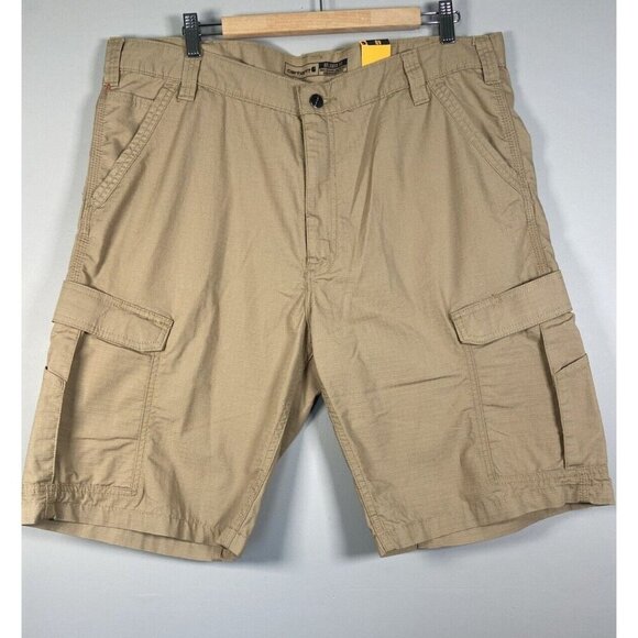 Carhartt Work Shorts Men's 40 Force Relaxed Fit Ripstop Cargo Beige NWT - Picture 1 of 11
